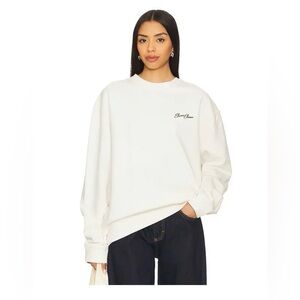 The Eleven Eleven Flower Cart Crewneck, Size Med, Color Ivory.
